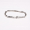 3mm 4mm 5mm Brass Zircon Tennis Chain Bracelet
